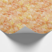 Orangenflächen Geschenkpapier (Ecke)