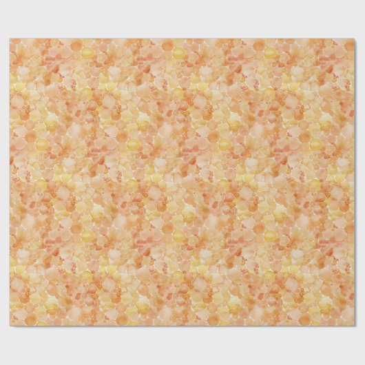Orangenflächen Geschenkpapier (Flach)