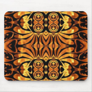 Orangenflames Stammmuster der Utopole Mousepad