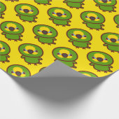 Orangenflügel Geschenkpapier (Ecke)