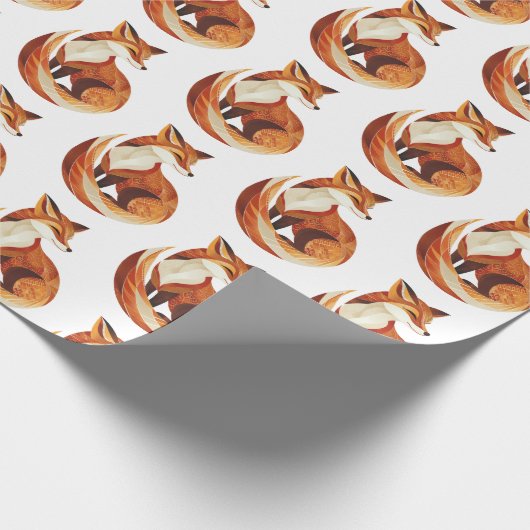 Orangenfocken Geschenkpapier (Ecke)