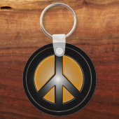 Orangenfriedzeichen Schlüsselanhänger (Vorderseite)