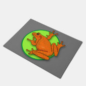 Orangenfrosch Fußmatte (Schrägansicht)