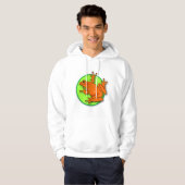 Orangenfrosch Hoodie (Vorne ganz)
