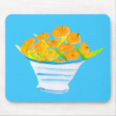 Orangenfrucht, Aquarellfrucht Mousepad (Vorne)