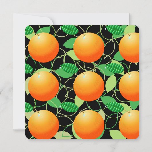 Orangenfrucht Einladung (Rückseite)