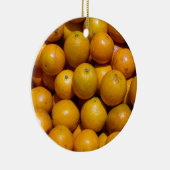Orangenfrucht Florida Markt Orange Keramik Ornament (Rechts)