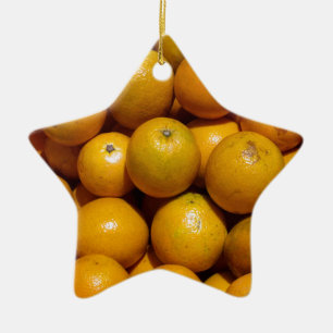 Orangenfrucht Florida Markt Orange Keramik Ornament