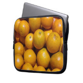 Orangenfrucht Florida Markt Orange Laptopschutzhülle (Vorderseite Links)