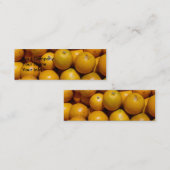 Orangenfrucht Florida Markt Orange Mini Visitenkarte (Vorne/Hinten)