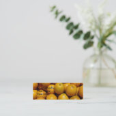 Orangenfrucht Florida Markt Orange Mini Visitenkarte (Stehend Vorderseite)