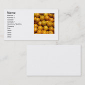 Orangenfrucht Florida Markt Orange Visitenkarte (Vorne/Hinten)