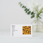 Orangenfrucht Florida Markt Orange Visitenkarte (Stehend Vorderseite)