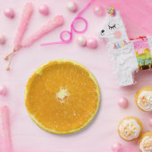 Orangenfrucht, frisch geschnitten pappteller (Party)