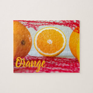 Orangenfrucht für vegane und vegeatriere puzzle