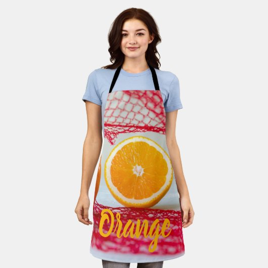 Orangenfrucht für vegane und vegeatriere schürze (Getragen)
