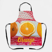 Orangenfrucht für vegane und vegeatriere schürze (Vorderseite)