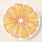 Orangenfrucht Getränkeuntersetzer (Vorne)