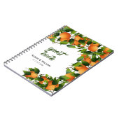 Orangenfrucht | Hochzeitsgast Notizblock (Linke Seite)