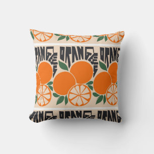Orangenfrucht Kissen
