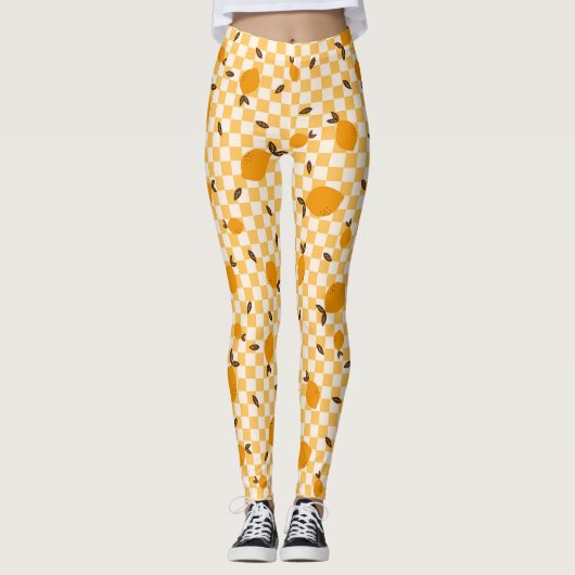 Orangenfrucht Leggings (Vorderseite)