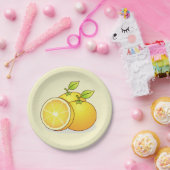 Orangenfrucht, niedlich pappteller (Party)