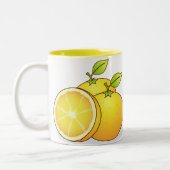 Orangenfrucht, niedlich zweifarbige tasse (Links)