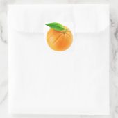 Orangenfrucht Quadratischer Aufkleber (Tasche)