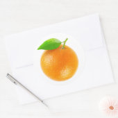 Orangenfrucht Runder Aufkleber (Umschlag)