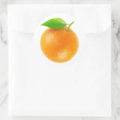 Orangenfrucht Runder Aufkleber (Tasche)
