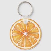 Orangenfrucht Schlüsselanhänger (Vorderseite)