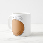 Orangenfrucht-Tasche Kaffeetasse (Vorderseite Links)