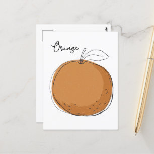Orangenfrucht-Tasche Postkarte