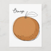 Orangenfrucht-Tasche Postkarte (Vorderseite)