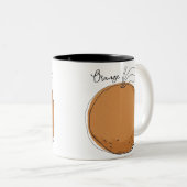 Orangenfrucht-Tasche Zweifarbige Tasse (VorderseiteRechts)