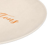 Orangenfruchtblütenjahr Schneidebrett (Ecke)