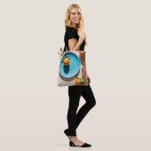 Orangenfrüchte auf Platte Tasche (Am Model)