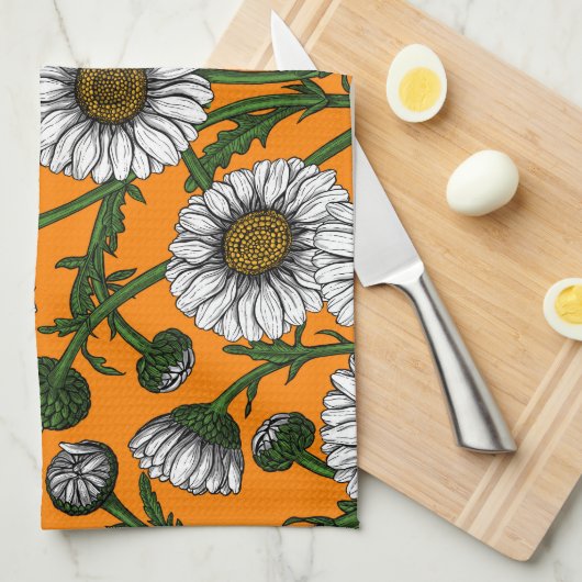 Orangenfrüchte Geschirrtuch (Viertel Falte)