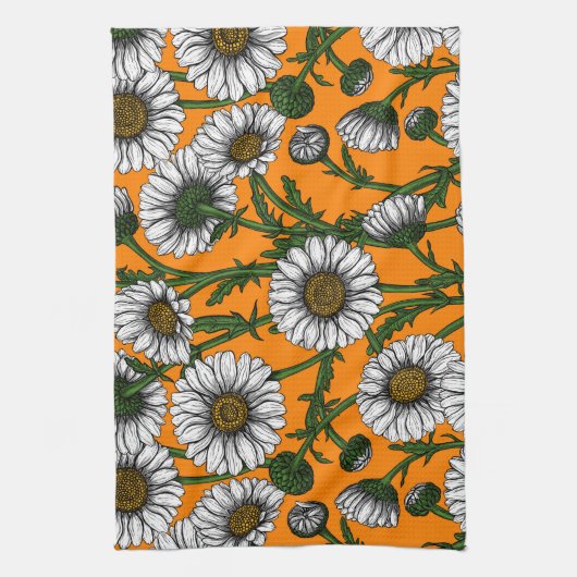 Orangenfrüchte Geschirrtuch (Vertikal)