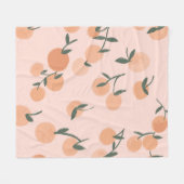 Orangenfrüchte in Wasserfarbe nahtlos Muster Fleecedecke (Vorderseite (Horizontal))