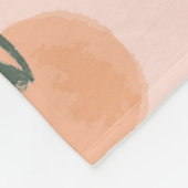 Orangenfrüchte in Wasserfarbe nahtlos Muster Fleecedecke (Ecke)