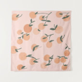 Orangenfrüchte in Wasserfarbe nahtlos Muster Wandteppich (Vorderseite (Horizontal))