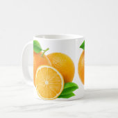Orangenfrüchte Kaffeetasse (Vorderseite Links)