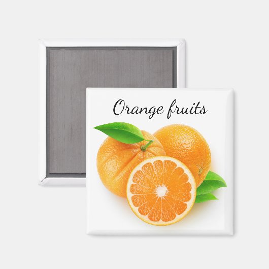 Orangenfrüchte Magnet (Vorderseite/Rückseite)