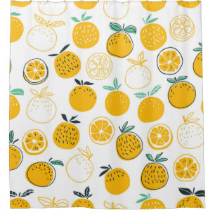 Orangenfrüchte nahtlos duschvorhang