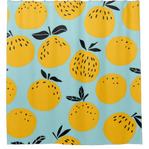 Orangenfrüchte nahtlos duschvorhang