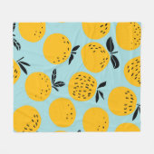 Orangenfrüchte nahtlos fleecedecke (Vorderseite (Horizontal))