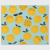 Orangenfrüchte nahtlos geschenkpapier (Flach)