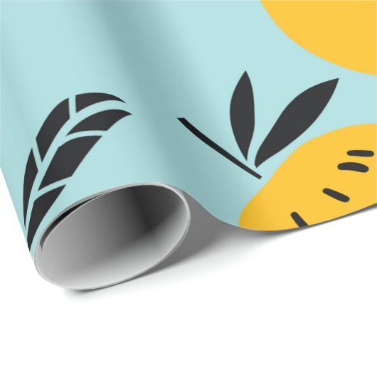 Orangenfrüchte nahtlos geschenkpapier (Rolleneckpunkt)