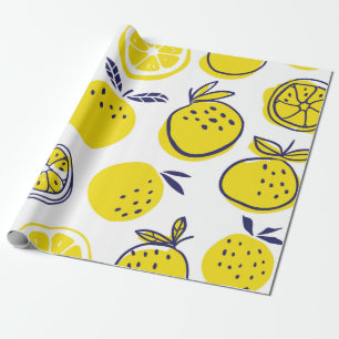 Orangenfrüchte nahtlos geschenkpapier